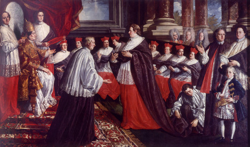 giulio-alberoni-receives-the-cardinal-hat-from-clement-xi-pier-leone-ghezzi