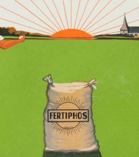 Fertiphos van s.a. Produits Chimiques de Tessenderloo, emailplaat, 1938, foto: Jan De Plus