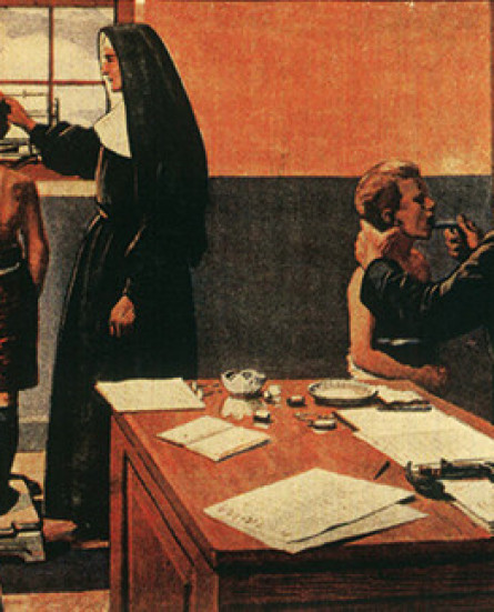 zorgzaammeterfgoed_Detail uit een kalender van het Werk voor Hulp aan met Tering Bedreigde Kinderen (Berg Thabor). [KKB153]
