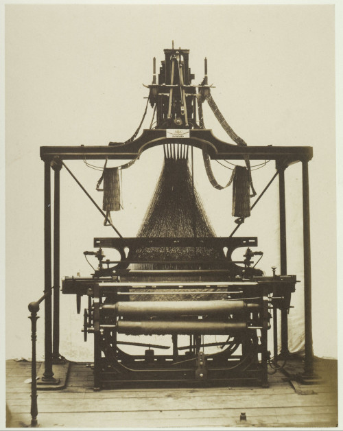 Weefgetouw_van_Barlow_op_de_Great_Exhibition_of_the_Works_of_Industry_of_All_Nations_van_1851_in_het_Crystal_Palace_in_Londen_Double_Jacquard_Loom._Barlow_(titel_op_object),_RP-F-F25213-L