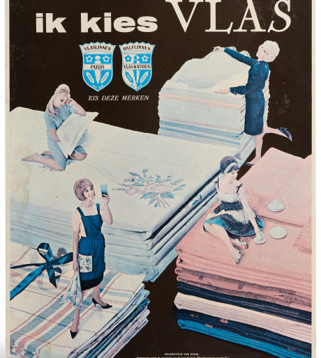 affiche Texture Ik kies vlas