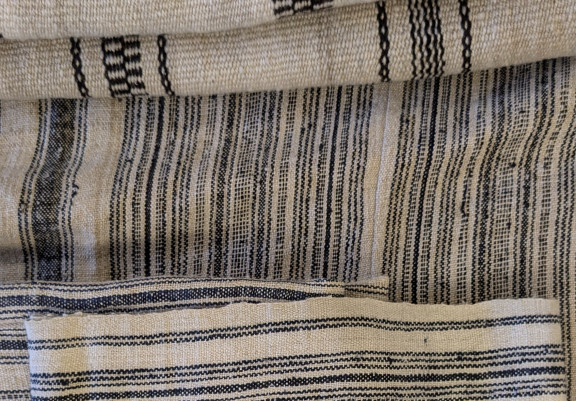 textiel zwart wit landscape